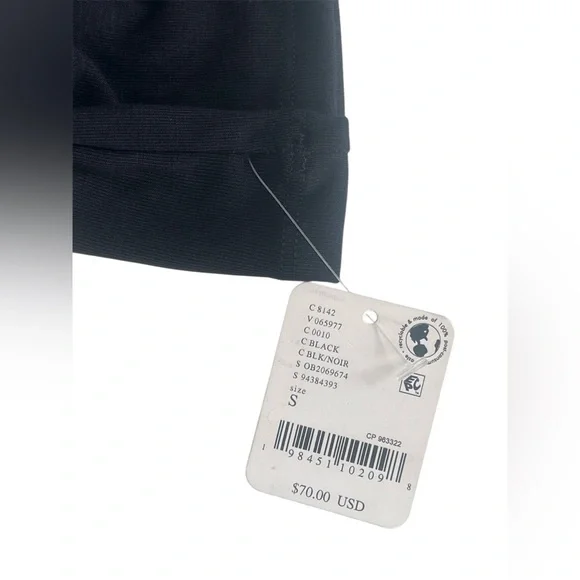 NWT Free People Good Feels Long Sleeve Mini Ruffle Dress Black Sz SMALL festival - Picture 12 of 16